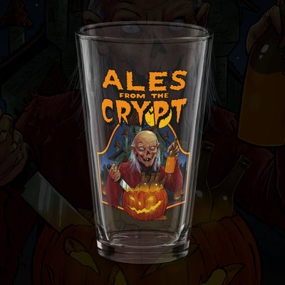 Ales From The Crypt Halloween Pint Glass