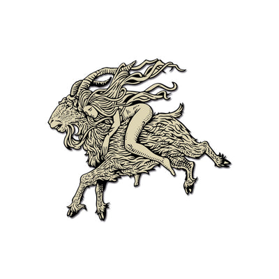 Häxan "Flying" Hard Enamel Pin - Dystopian Designs