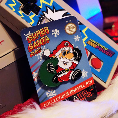 Super Santa Claus Enamel Pin - Dystopian Designs
