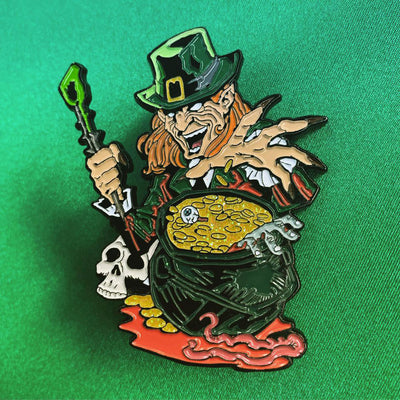 Unlucky Charm Enamel Pin - Dystopian Designs