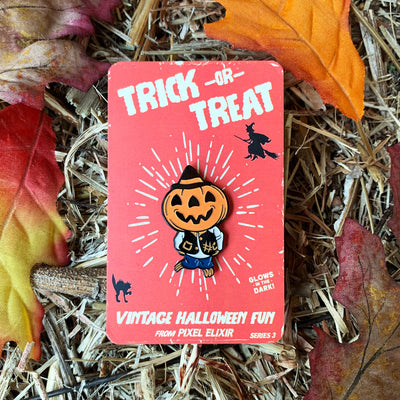 Vintage Halloween Hobo Jack Enamel Pin