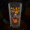 Ales From The Crypt Halloween Pint Glass