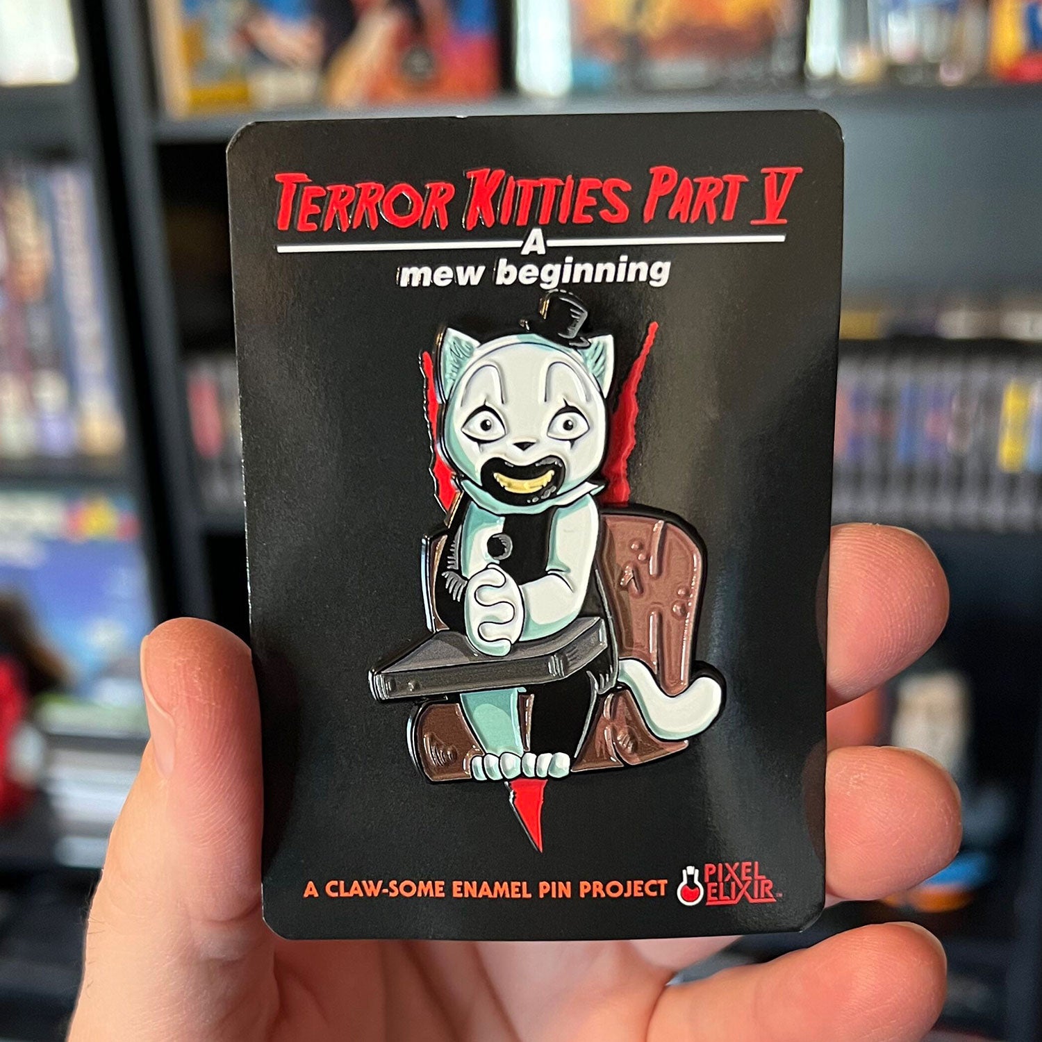 Terror Kitties V - Art the Cat Enamel Pin