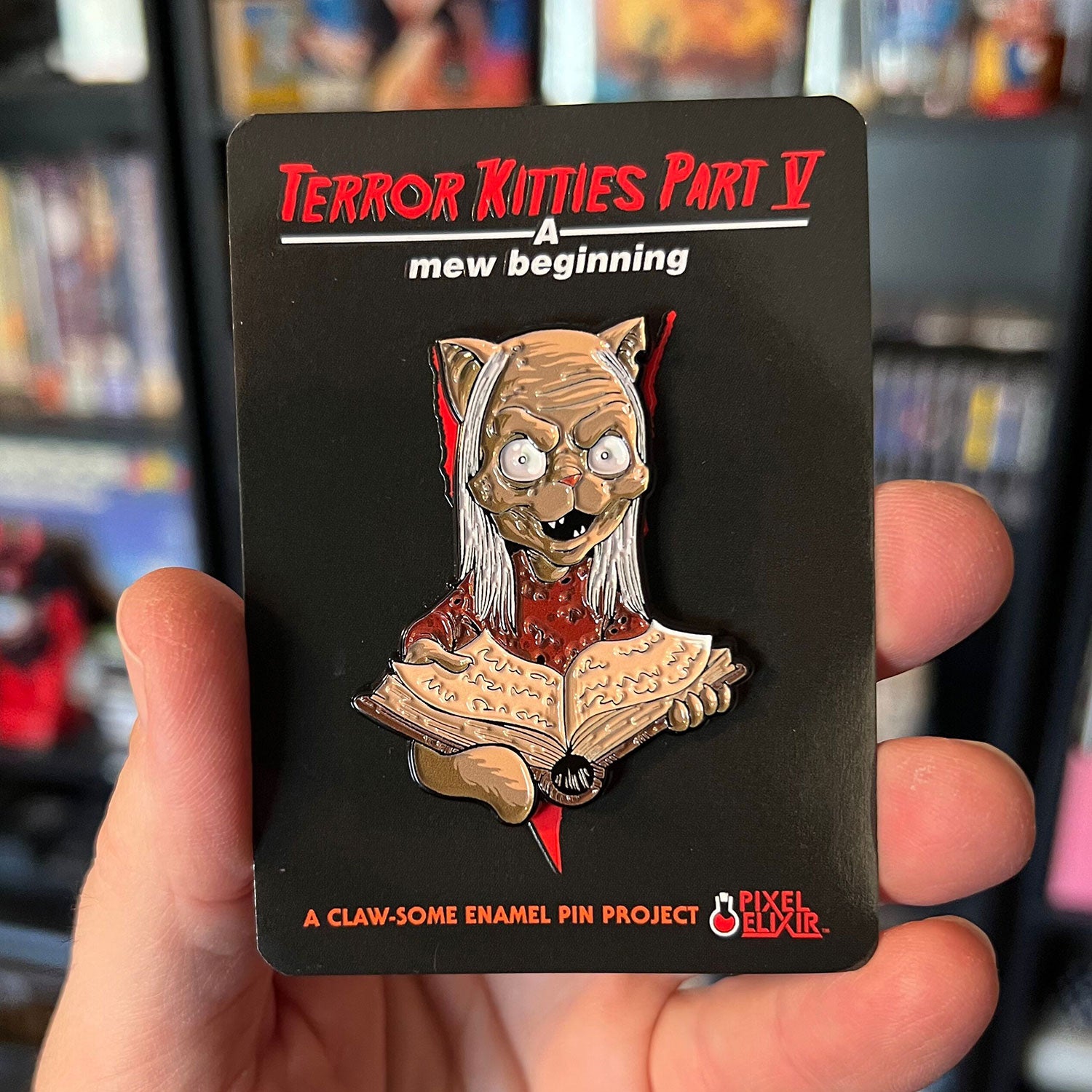 Terror Kitties V - Catkeeper Enamel Pin