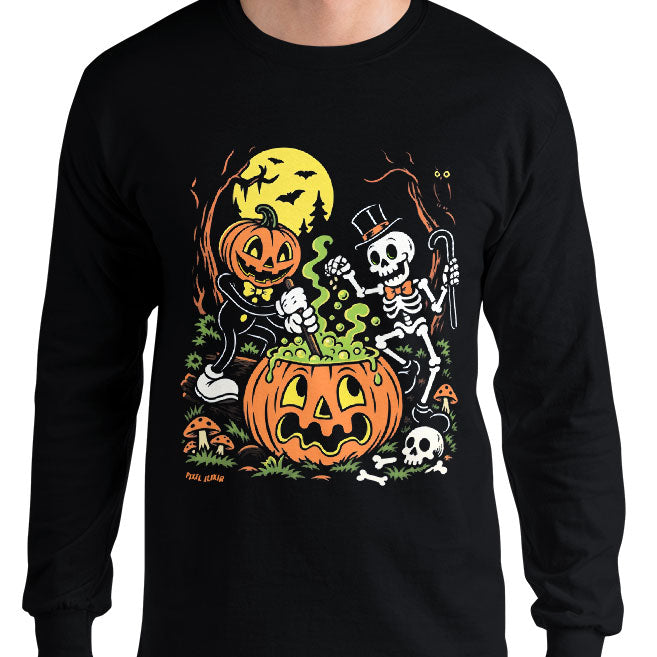 Halloween Hijinks Black Long Sleeve Shirt
