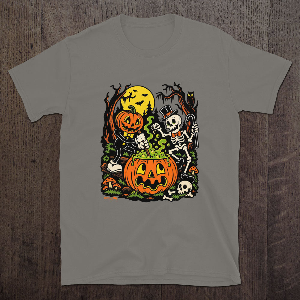 Halloween Hijinks Charcoal Short sleeve T-Shirt