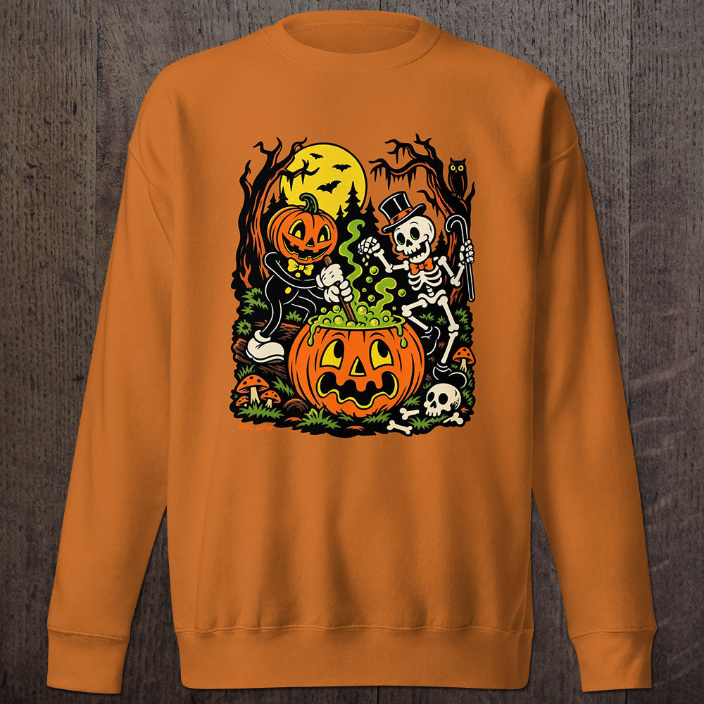 Halloween Hijinks Orange Sweater