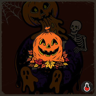 Vintage Halloween Harvest Heap Enamel Pin