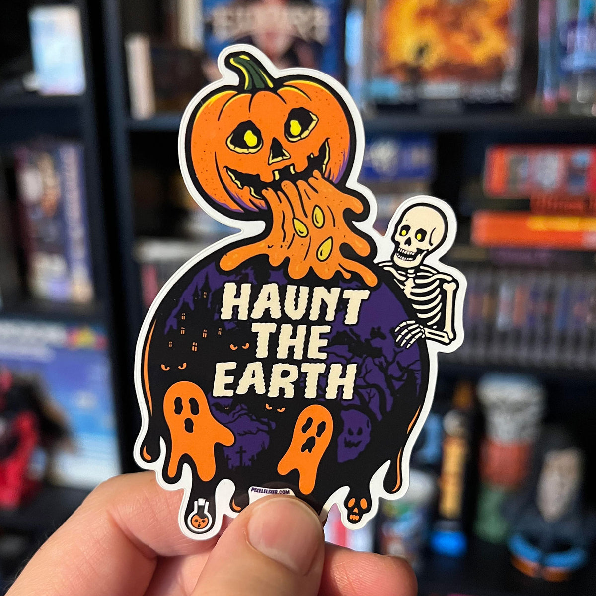 Haunt The Earth Vinyl Sticker