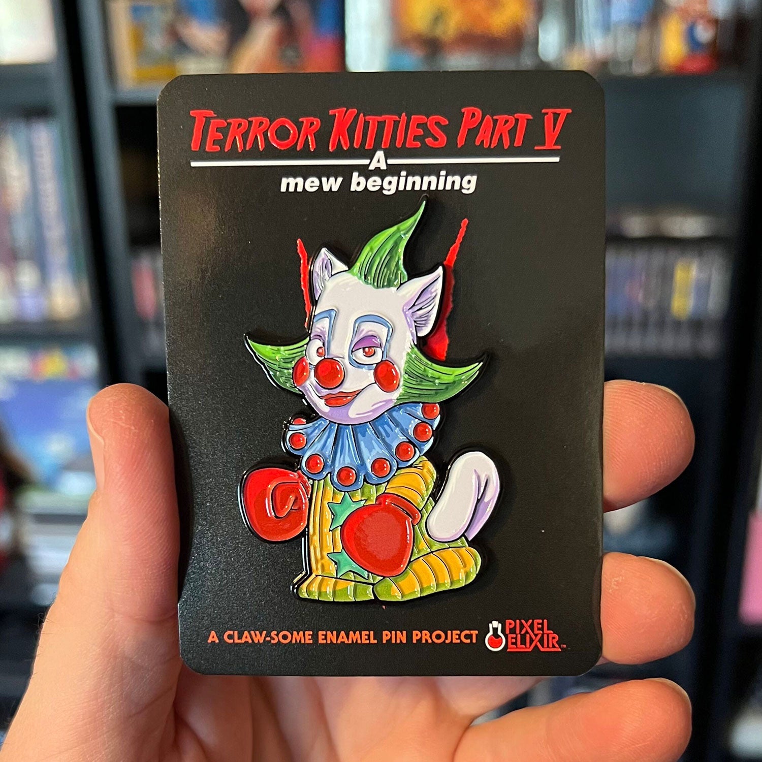 Terror Kitties V - Killer Kat From Outer Space Enamel Pin