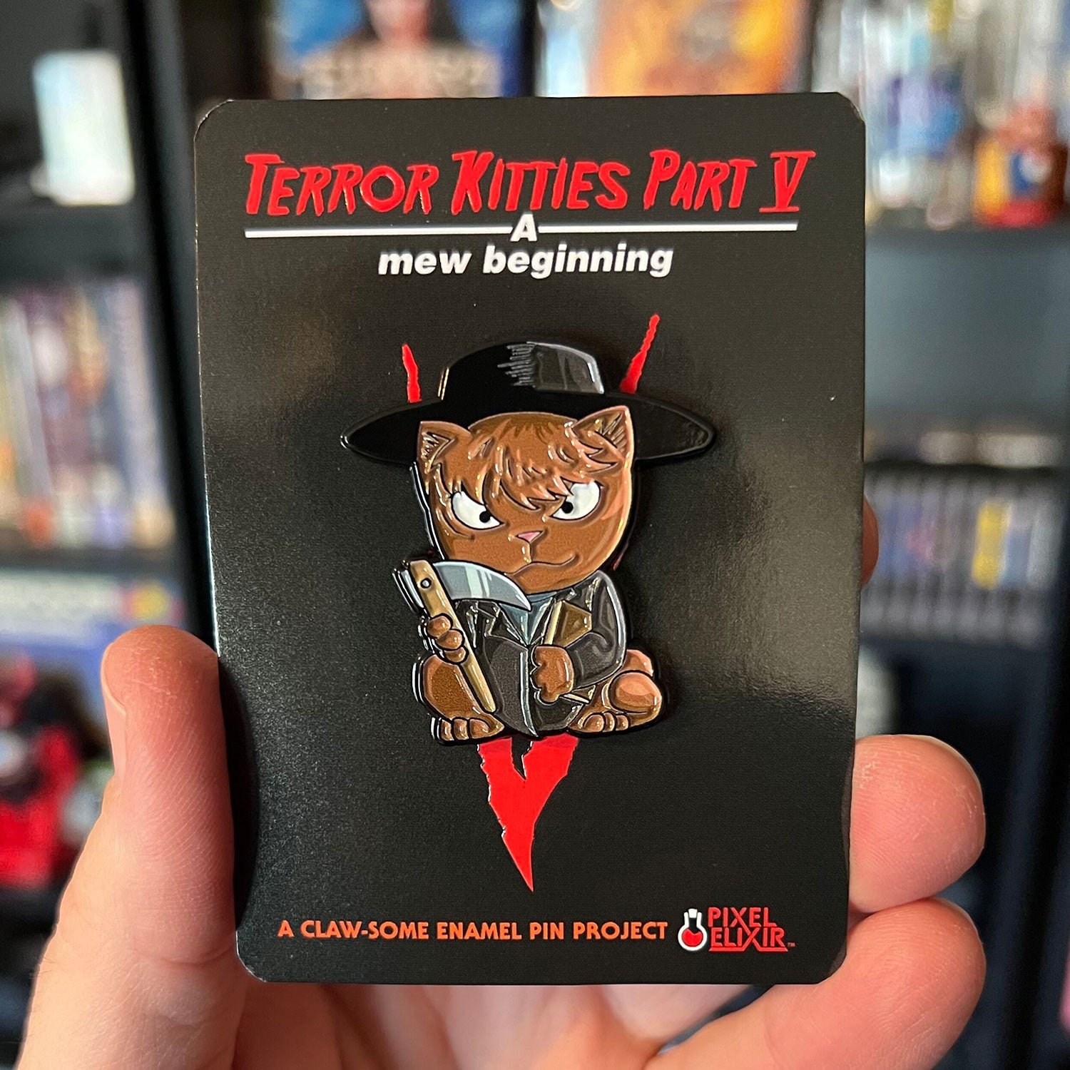 Terror Kitties V - Kitty of the Corn Enamel Pin