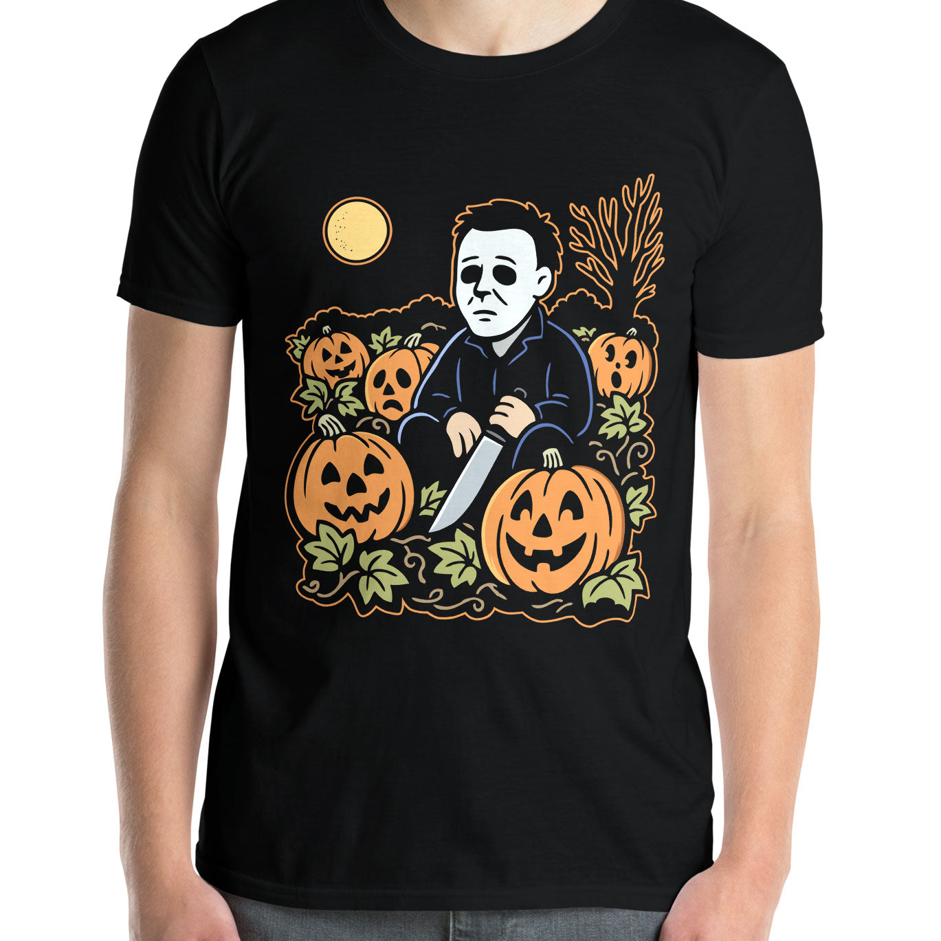Lonely Pumpkin Patch T-Shirt (Black)