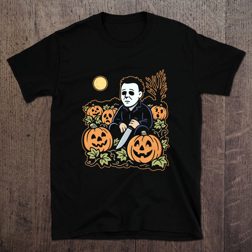 Lonely Pumpkin Patch T-Shirt (Black)