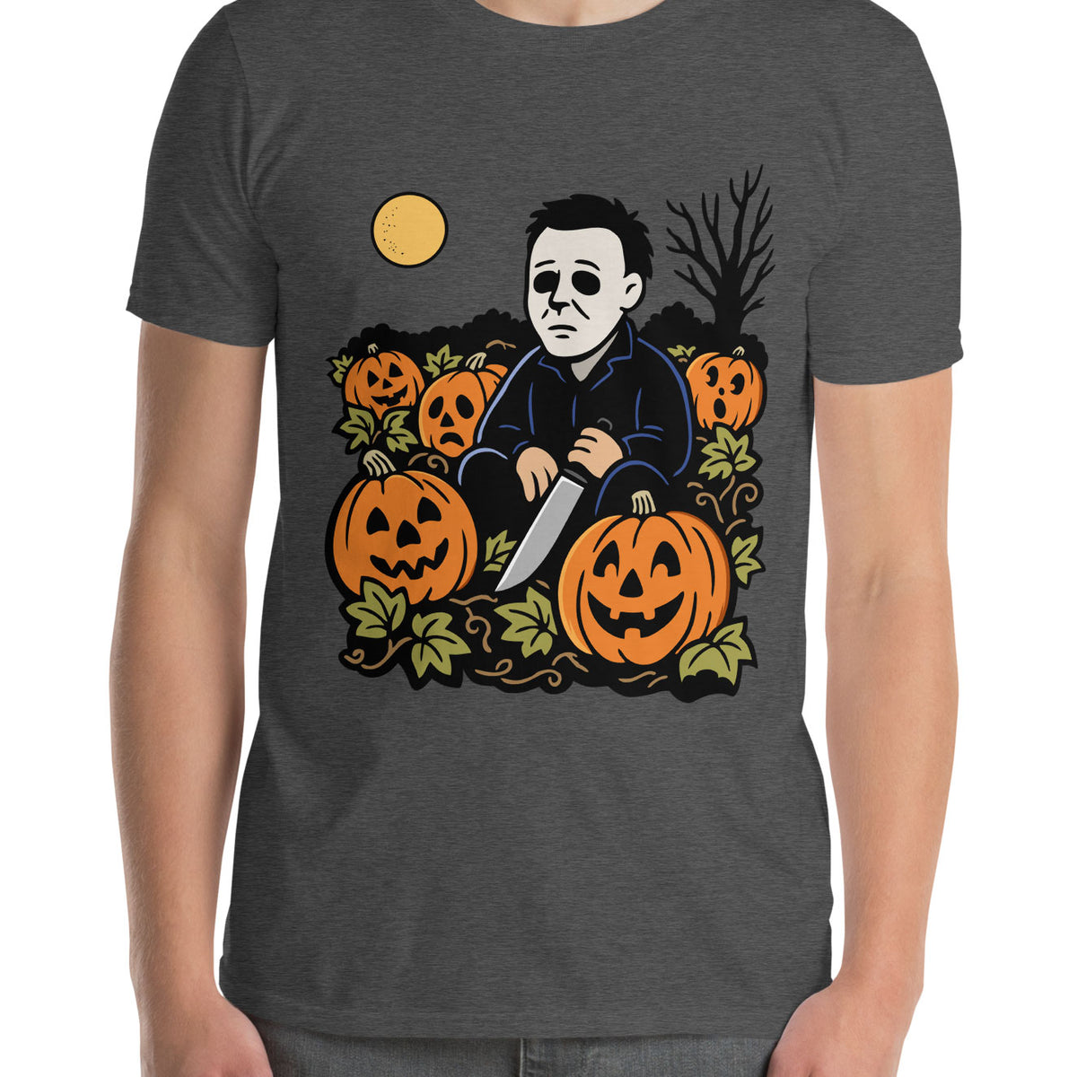 Lonely Pumpkin Patch T-Shirt (Gray)