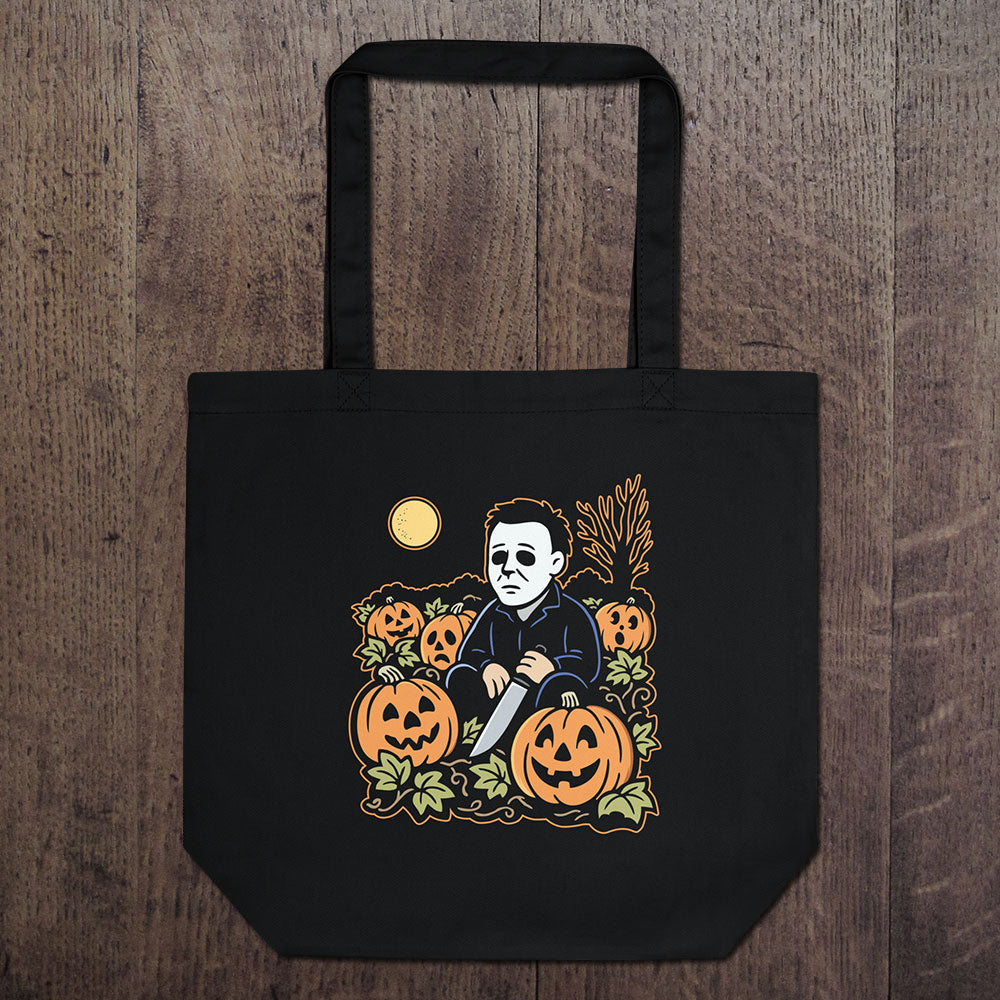 Lonely Pumpkin Patch Tote Bag - Pixel Elixir