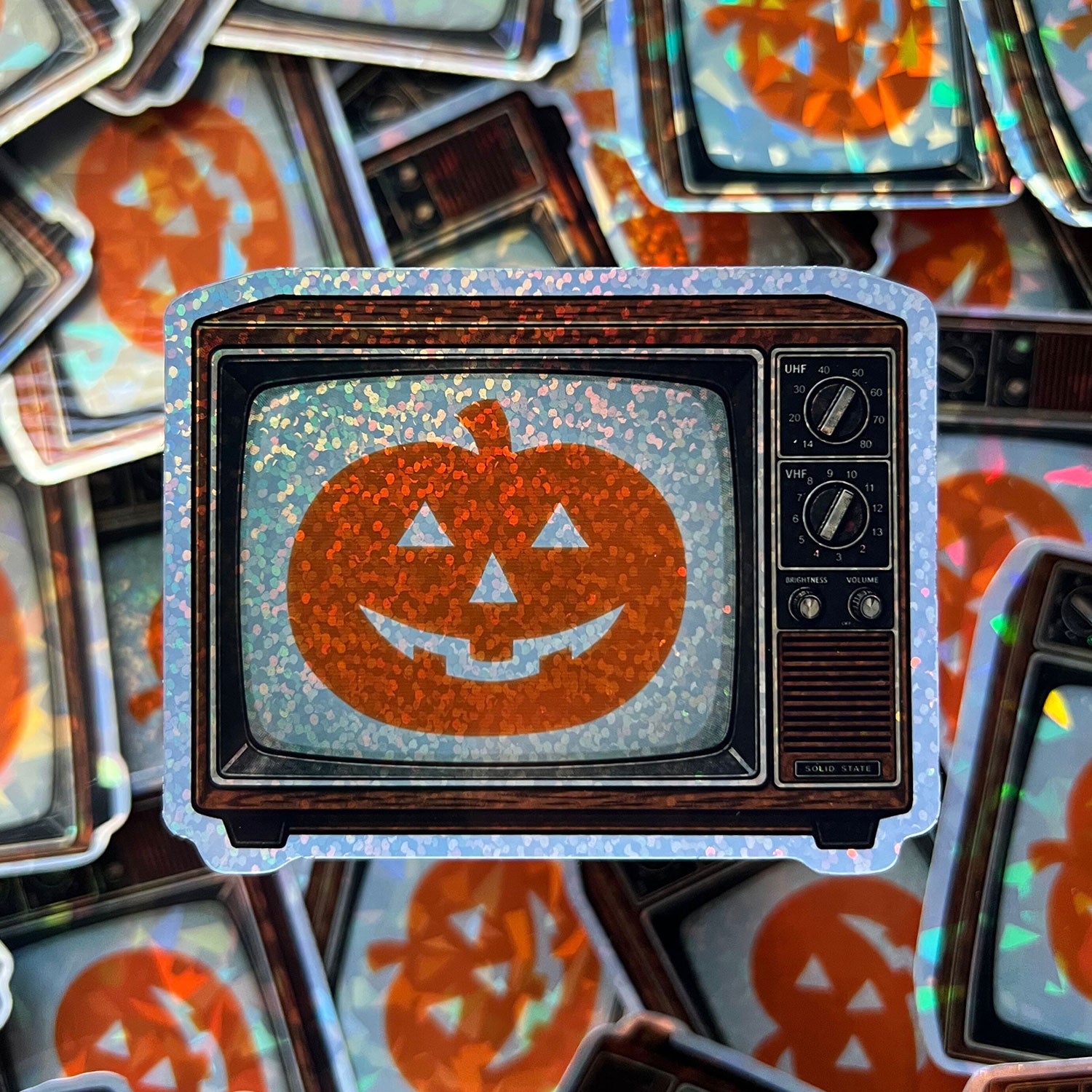 Magic Pumpkin Halloween Prism Sticker