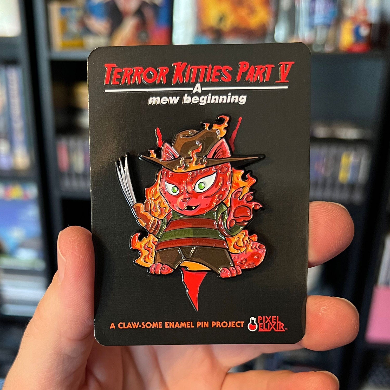 Terror Kitties V - Nightmare Kitty Enamel Pin