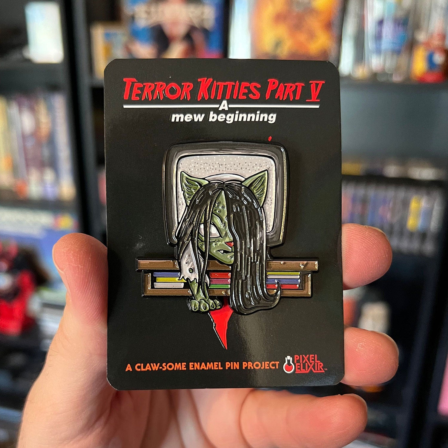 Terror Kitties V - Ring Kitty Enamel Pin