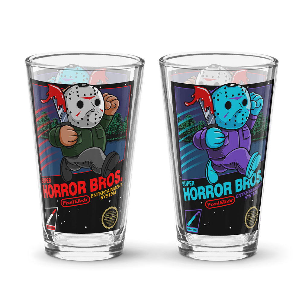 Super Horror Bros. Pint Glass