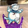 Stay-Purred Marshmallow Cat Enamel Pin (Seconds)