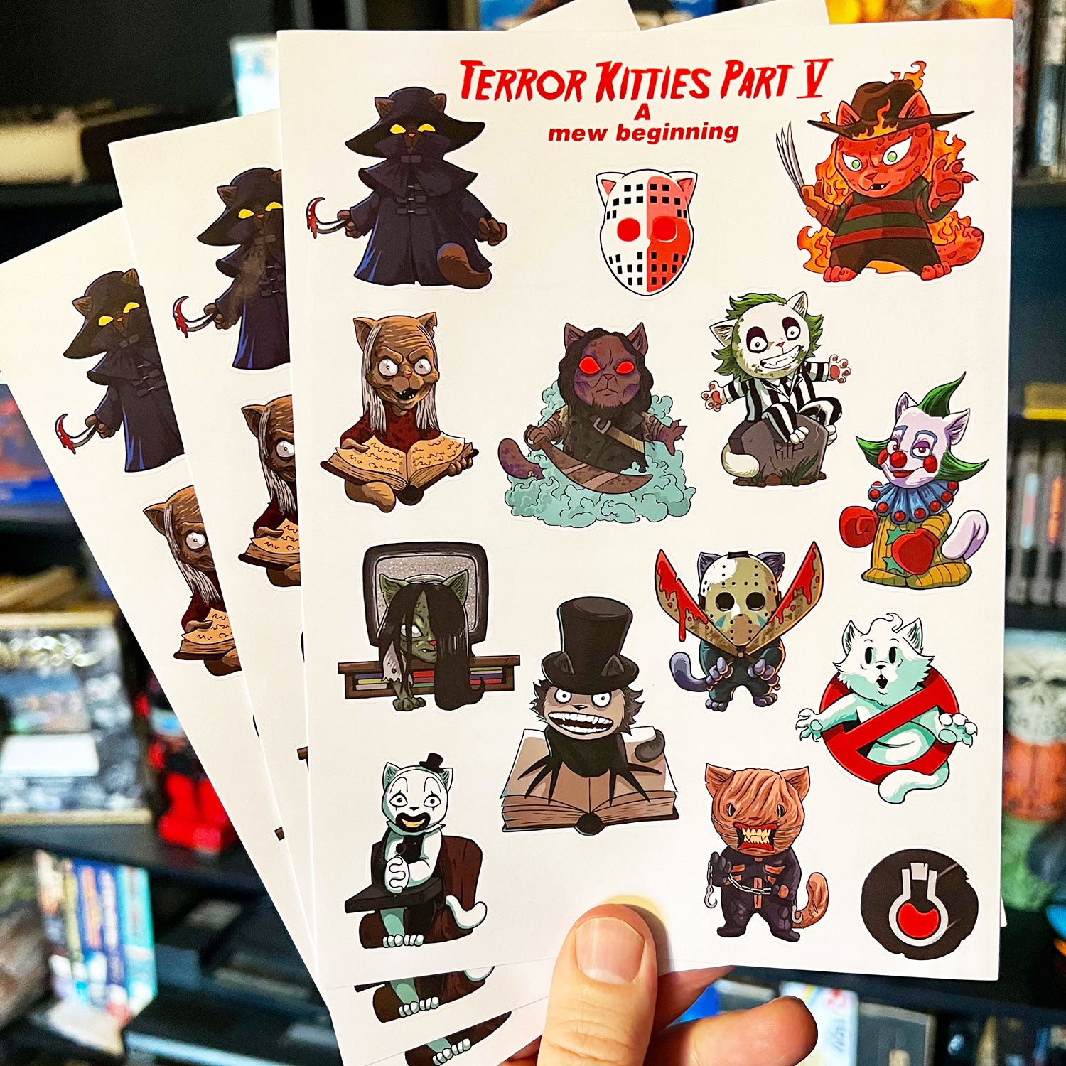 Terror Kitties V Sticker Sheet