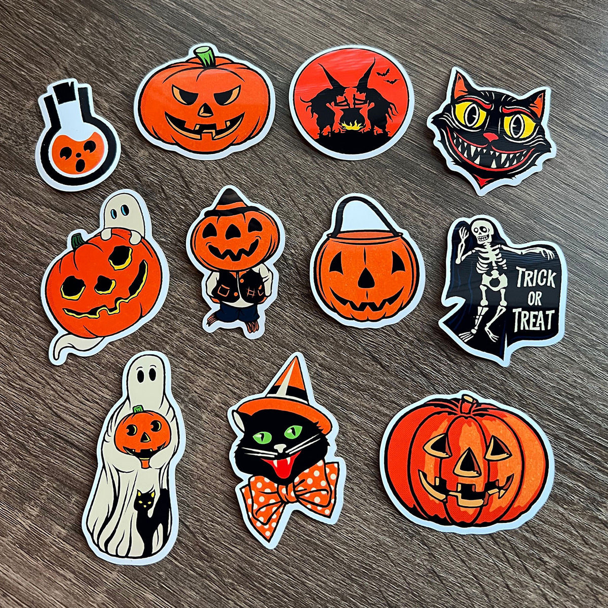 Vintage Halloween Sticker Bundle