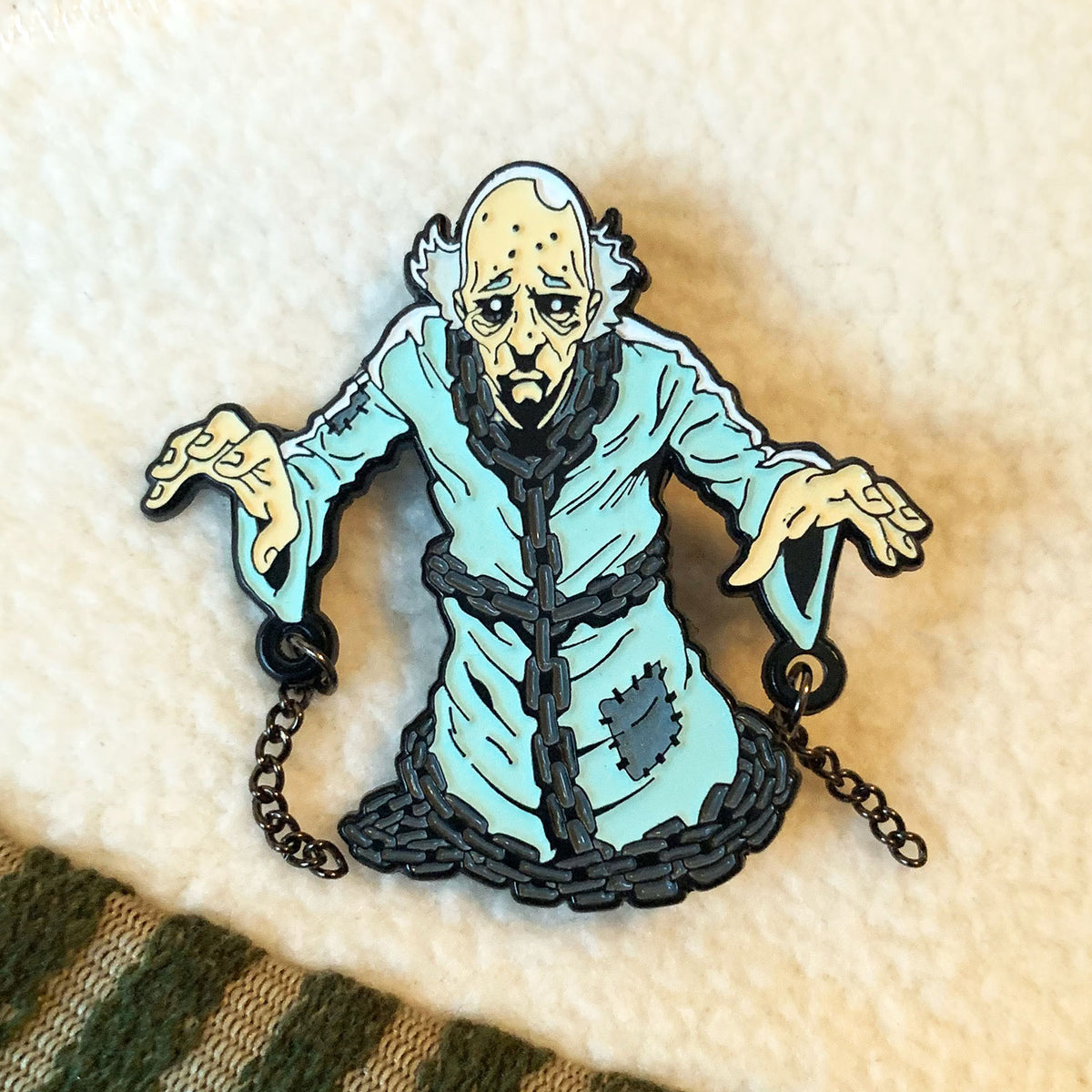 A Christmas Scare-ol Marley Enamel Pin
