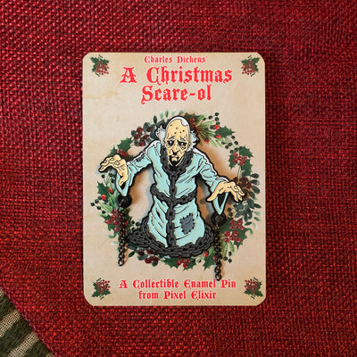 A Christmas Scare-ol Marley Enamel Pin