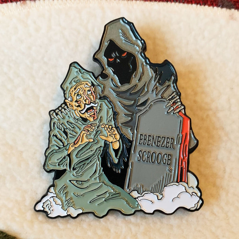 A Christmas Scare-ol Scrooge Enamel Pin (Seconds)