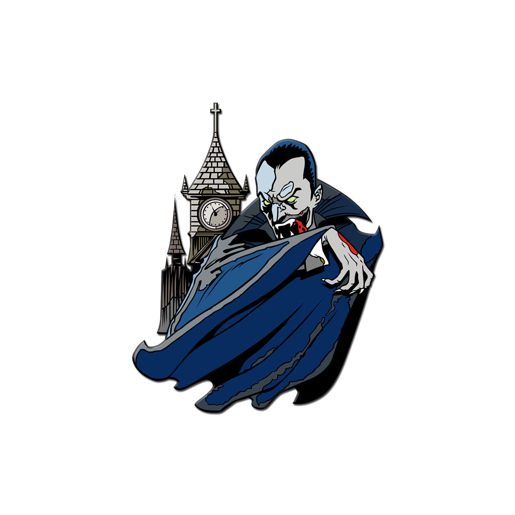 Classic Monsters Dracula Enamel Pin - Dystopian Designs