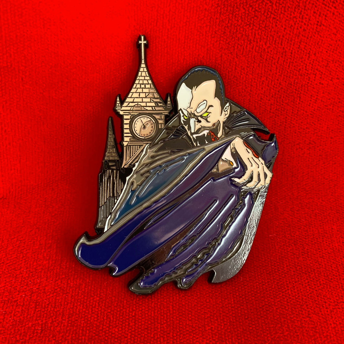 Classic Monsters Dracula Enamel Pin - Dystopian Designs