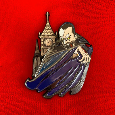 Classic Monsters Dracula Enamel Pin - Dystopian Designs