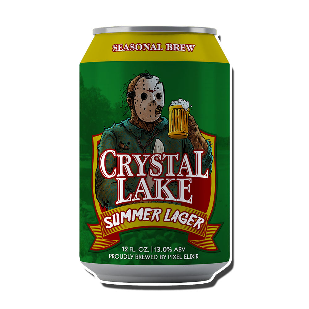 Crystal Lake Summer Lager Enamel Pin - Dystopian Designs