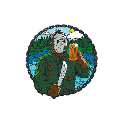 Crystal Lake Summer Lager Enamel Pin - Dystopian Designs