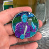 Crystal Lake Summer Lager Enamel Pin - Dystopian Designs