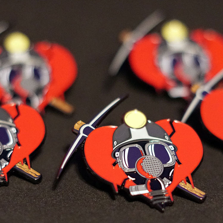 Deadly Valentine Enamel Pin - Dystopian Designs