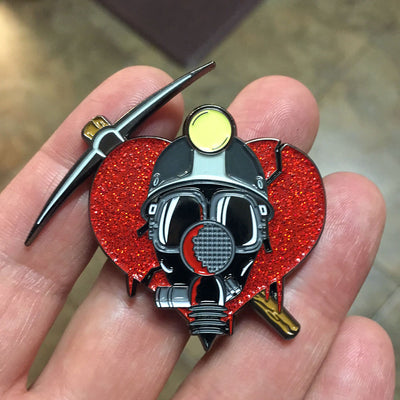 Deadly Valentine Enamel Pin (Seconds) - Dystopian Designs