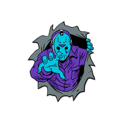 Dimensions of Fear - Crystal Lake Enamel Pin - Dystopian Designs