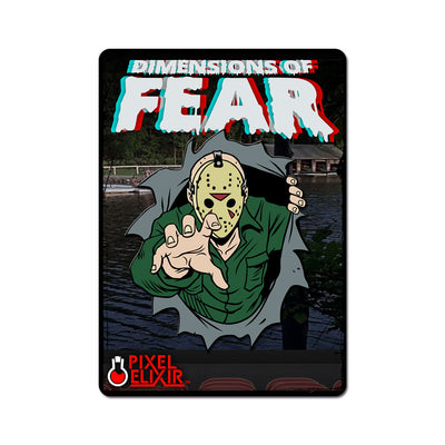 Dimensions of Fear - Crystal Lake Enamel Pin - Dystopian Designs