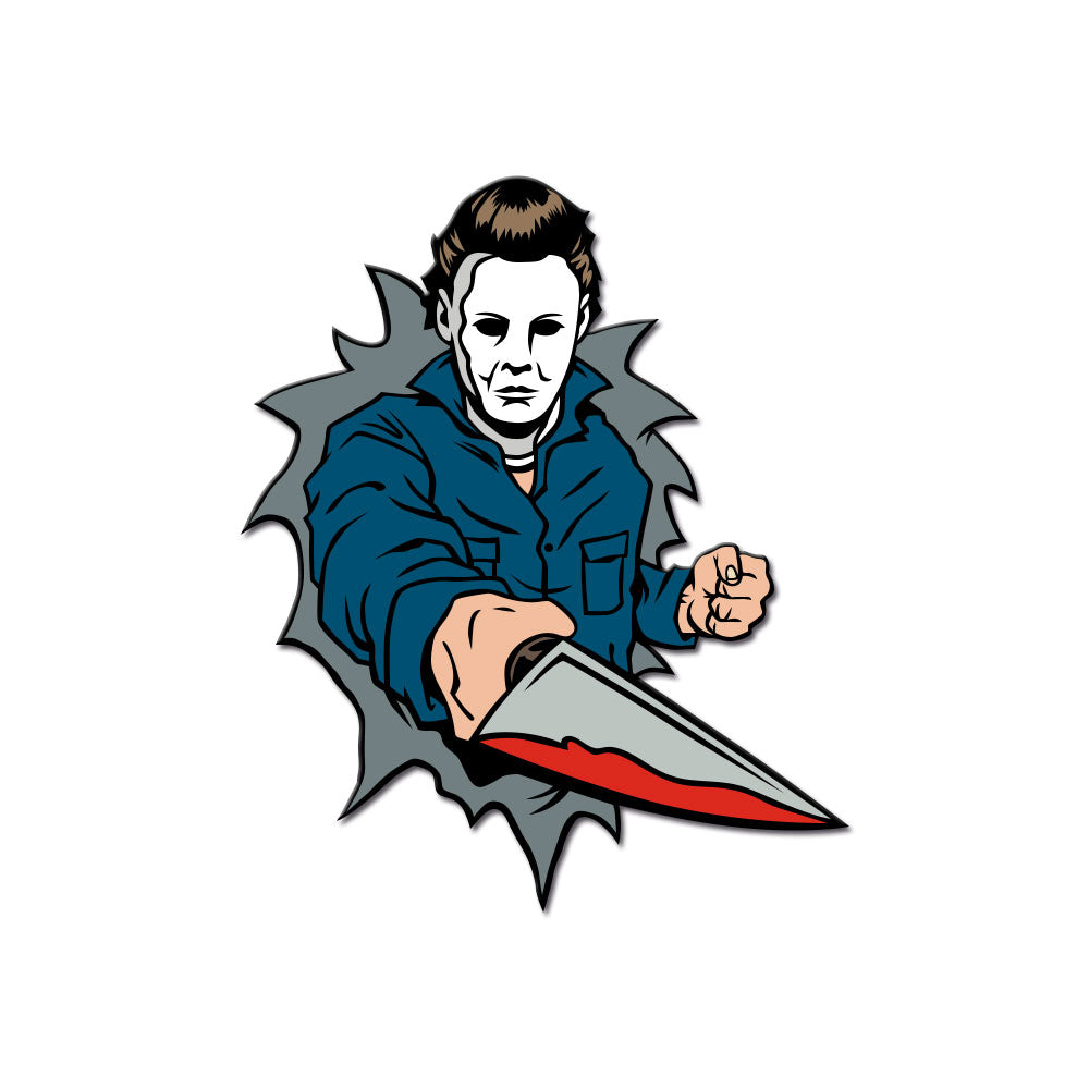 Dimensions of Fear - Haddonfield Enamel Pin - Dystopian Designs