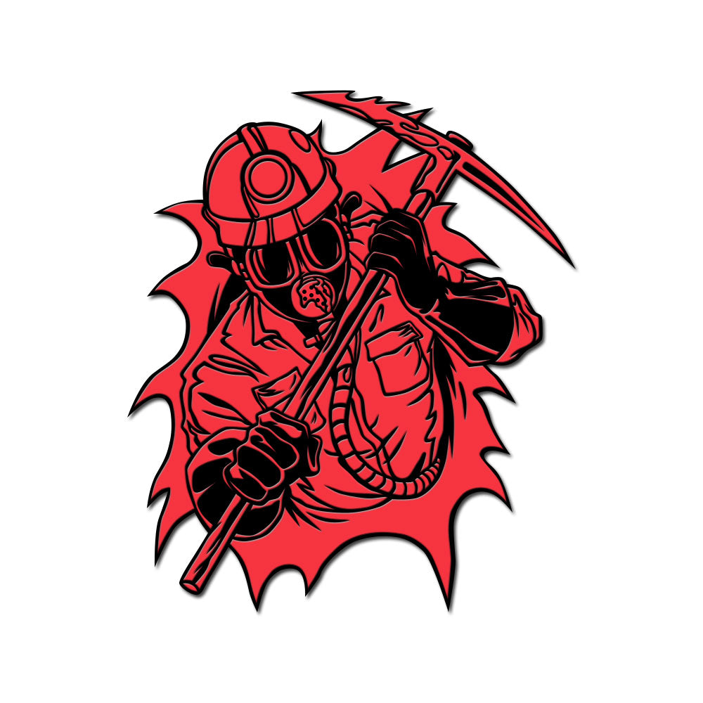 Dimensions of Fear - The Miner Enamel Pin