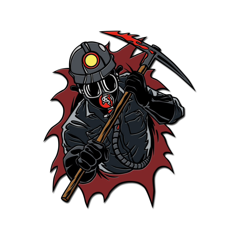 Dimensions of Fear - The Miner Enamel Pin