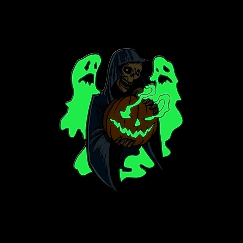 Frightful Folklore Halloween Reaper Enamel Pin - Dystopian Designs