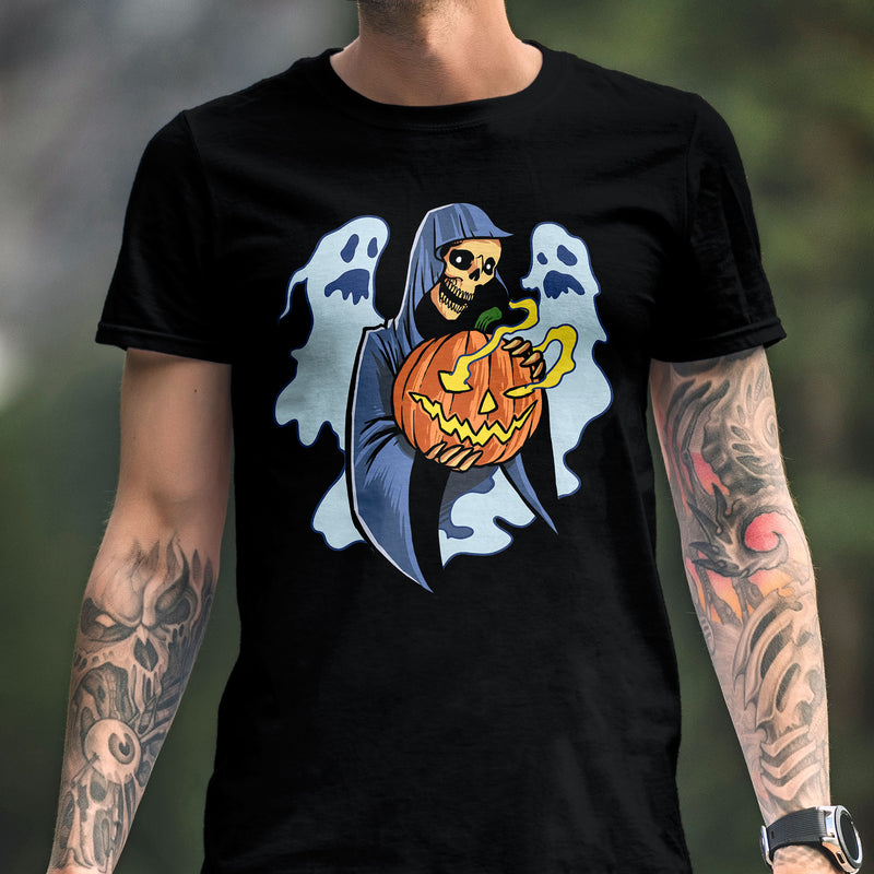 Frightful Folklore Halloween Reaper T-Shirt - Dystopian Designs