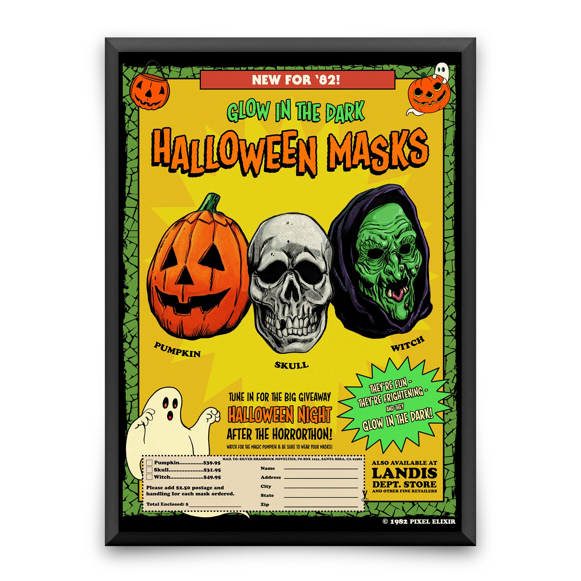 Pumpkin Mask – Halloween III Enamel Pin - JP's Horror