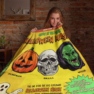 Happy, Happy Halloween Throw Blanket