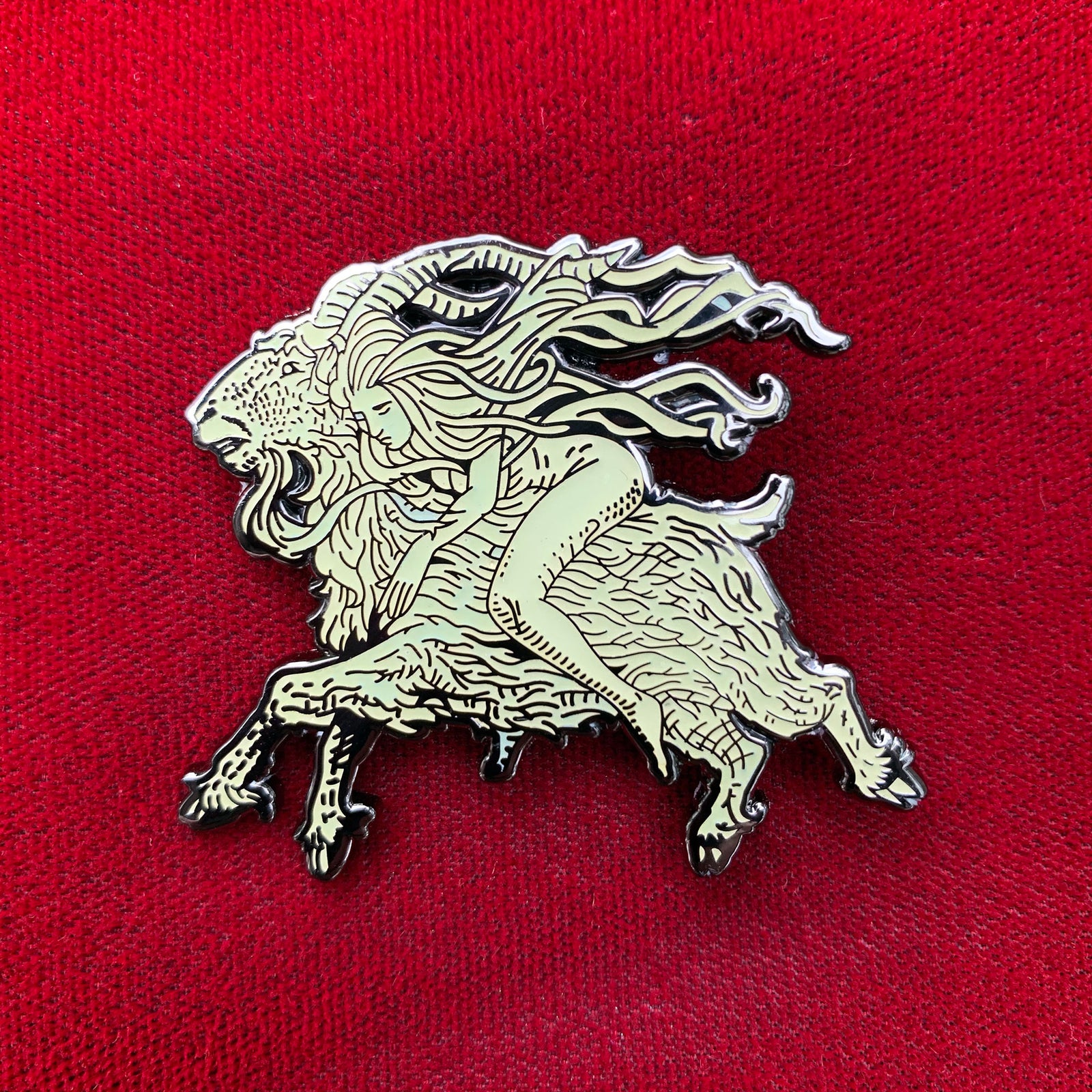 Häxan "Flying" Hard Enamel Pin - Dystopian Designs