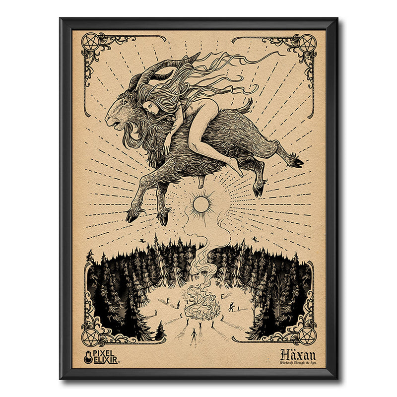 Häxan "Flying" Art Print - Dystopian Designs