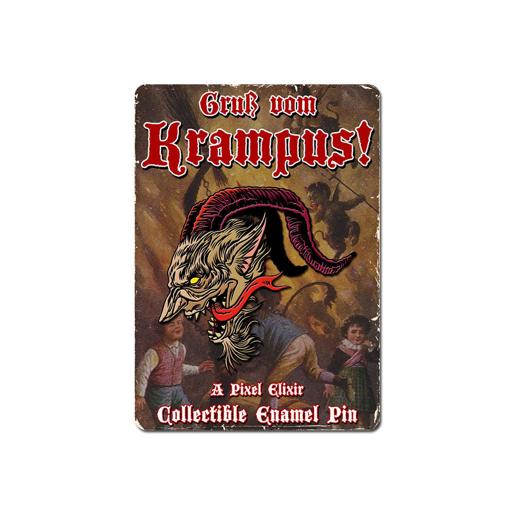 Krampus Enamel Pin