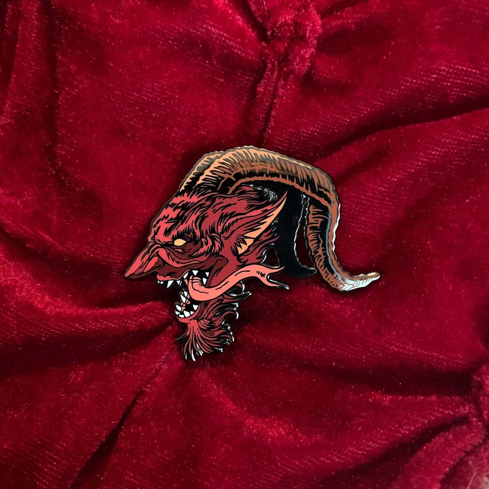 Krampus Enamel Pin
